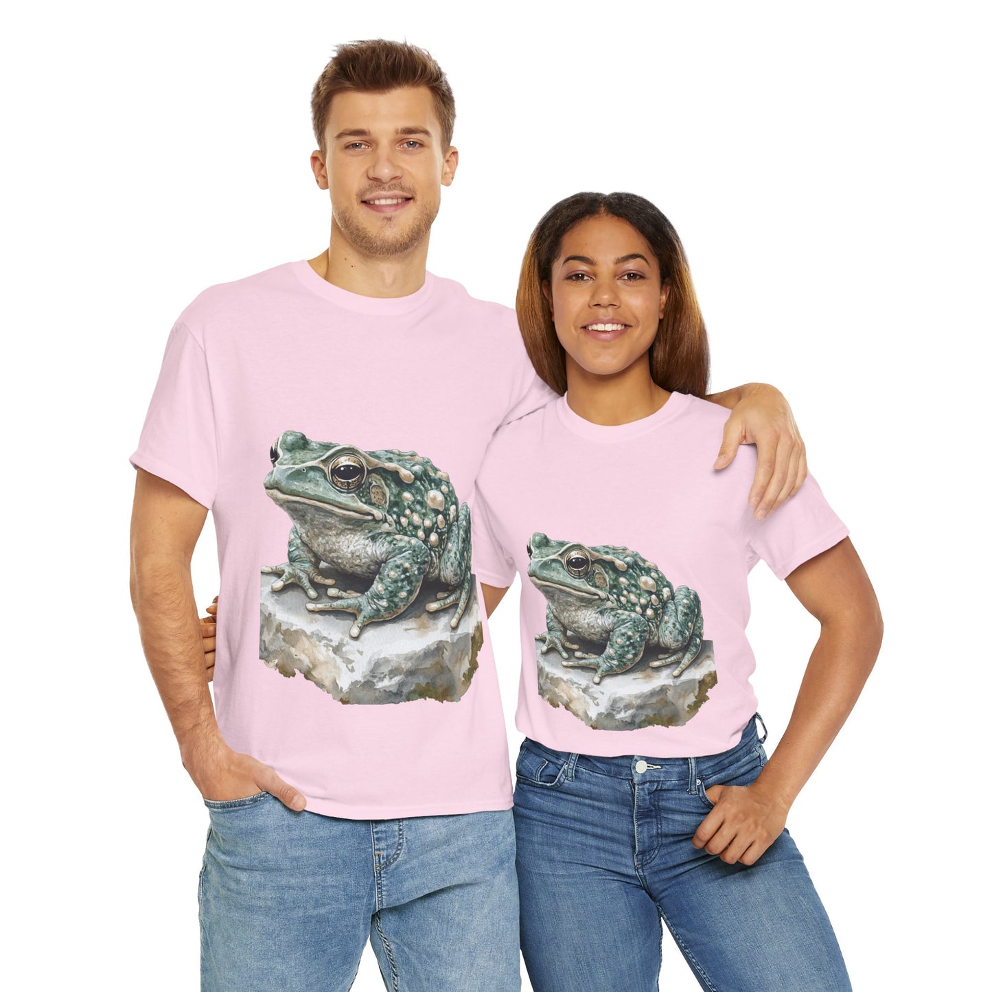 Frog Art Unisex Cotton Tee, Animal Lover Gift, Nature T-Shirt, Eco-Friendly Fashion, Men's & Women's Casual Wear