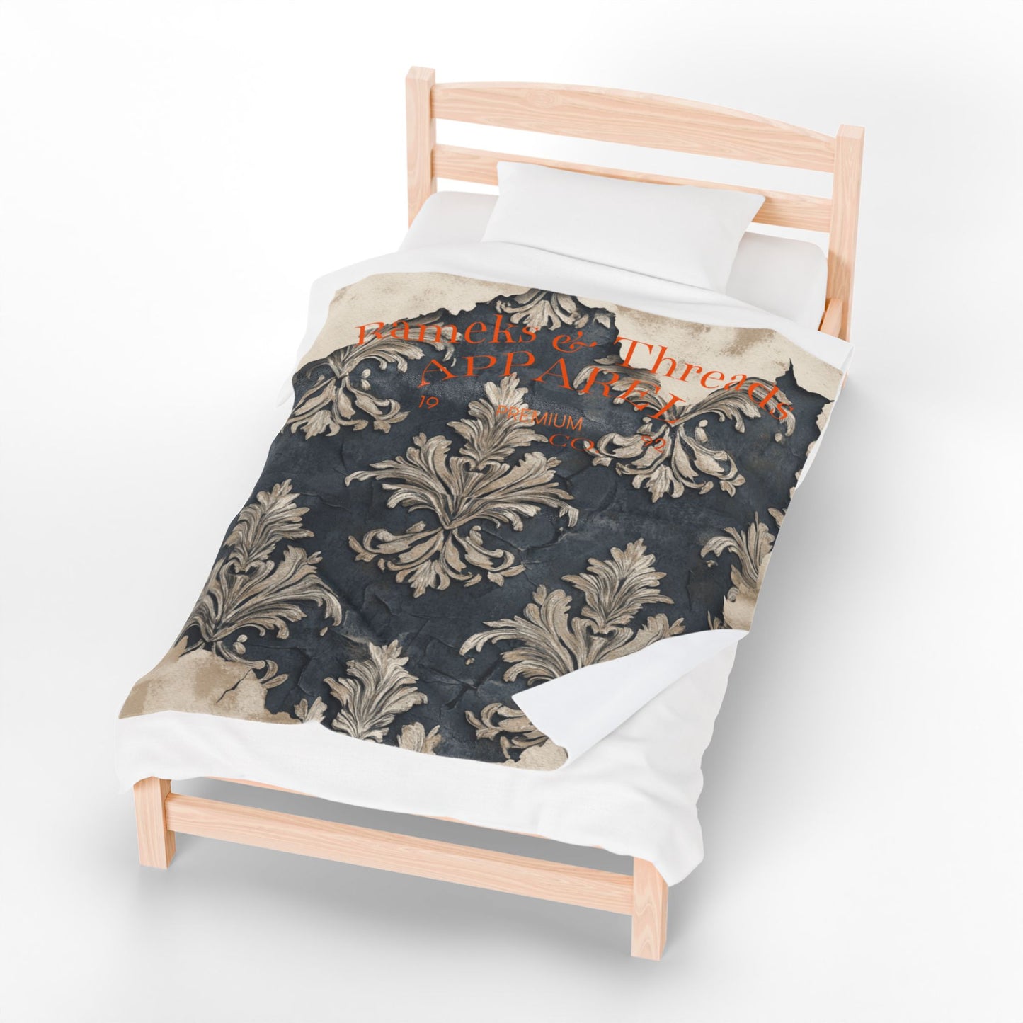 Vintage pattern Velveteen Plush Blanket
