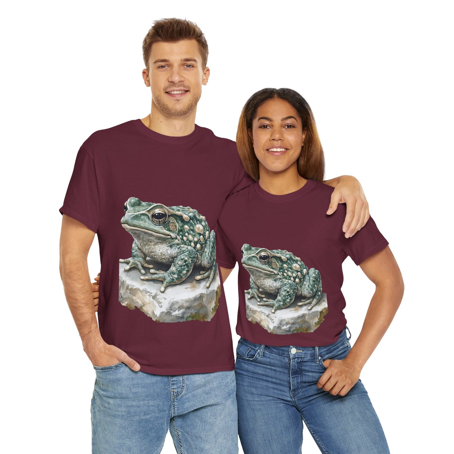 Frog Art Unisex Cotton Tee, Animal Lover Gift, Nature T-Shirt, Eco-Friendly Fashion, Men's & Women's Casual Wear