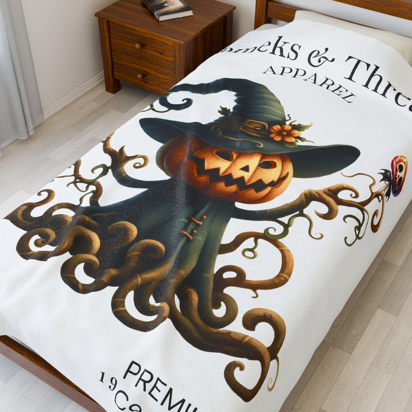 Pumpkin Monters Velveteen Plush Blanket