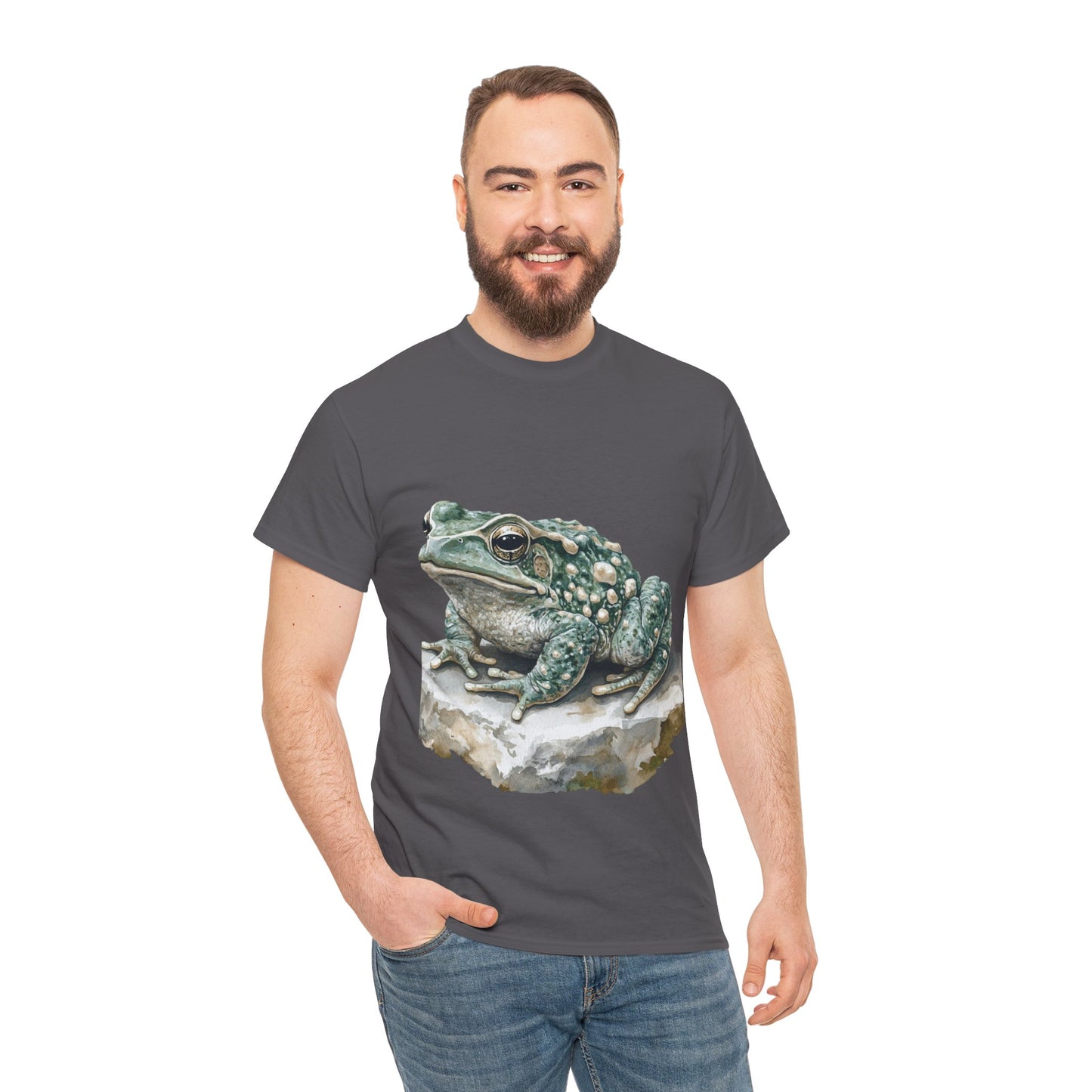 Frog Art Unisex Cotton Tee, Animal Lover Gift, Nature T-Shirt, Eco-Friendly Fashion, Men's & Women's Casual Wear