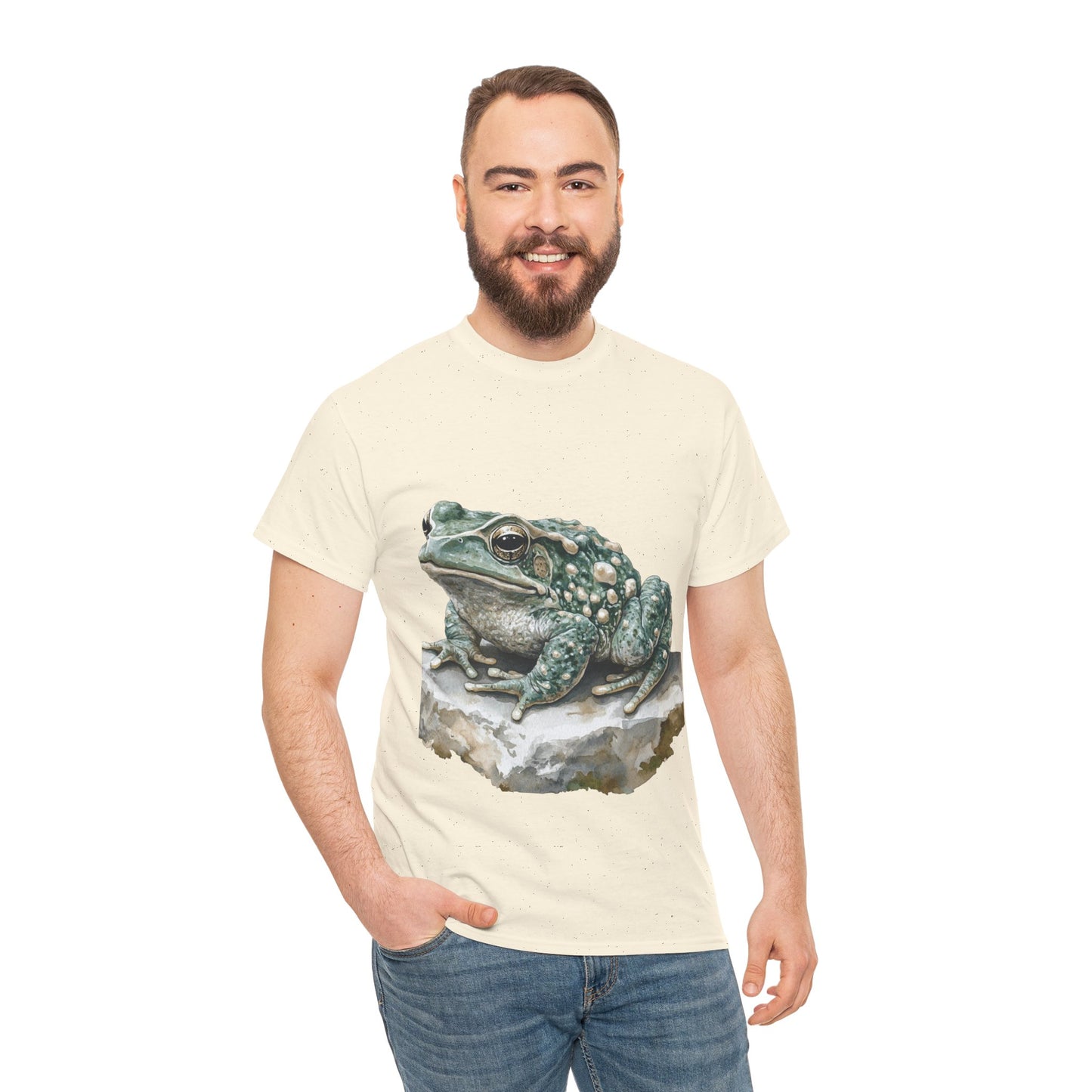 Frog Art Unisex Cotton Tee, Animal Lover Gift, Nature T-Shirt, Eco-Friendly Fashion, Men's & Women's Casual Wear