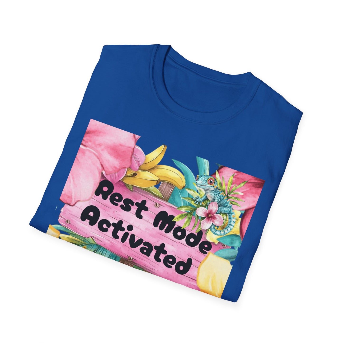 T-Shirt — "Rest Mode Activated" Floral Beach Graphic Tee