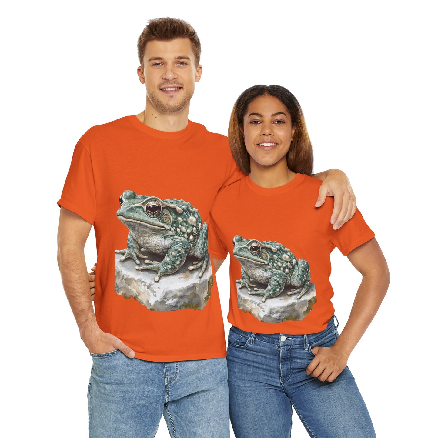 Frog Art Unisex Cotton Tee, Animal Lover Gift, Nature T-Shirt, Eco-Friendly Fashion, Men's & Women's Casual Wear