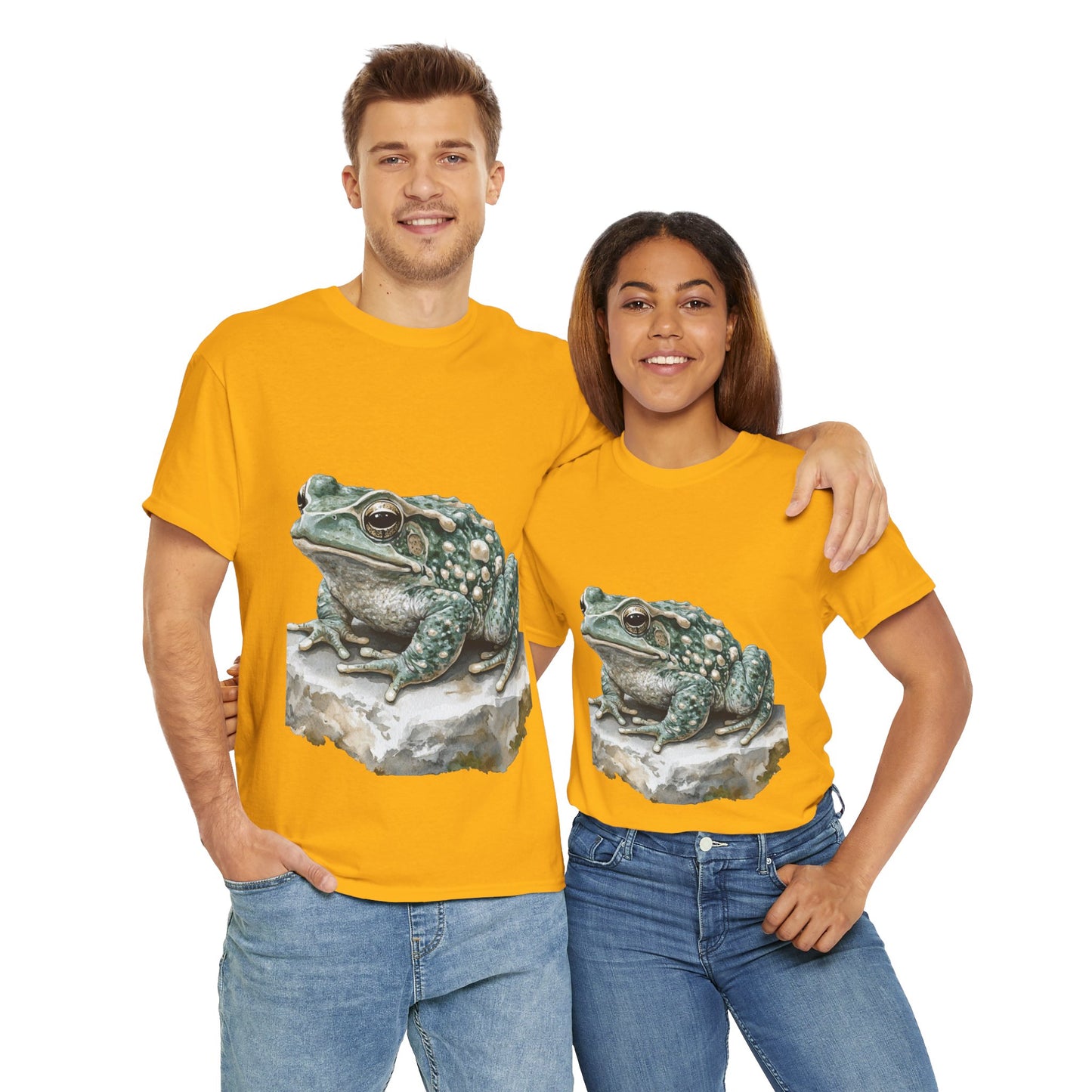 Frog Art Unisex Cotton Tee, Animal Lover Gift, Nature T-Shirt, Eco-Friendly Fashion, Men's & Women's Casual Wear