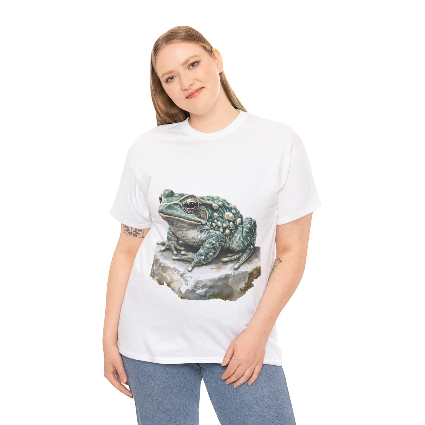 Frog Art Unisex Cotton Tee, Animal Lover Gift, Nature T-Shirt, Eco-Friendly Fashion, Men's & Women's Casual Wear