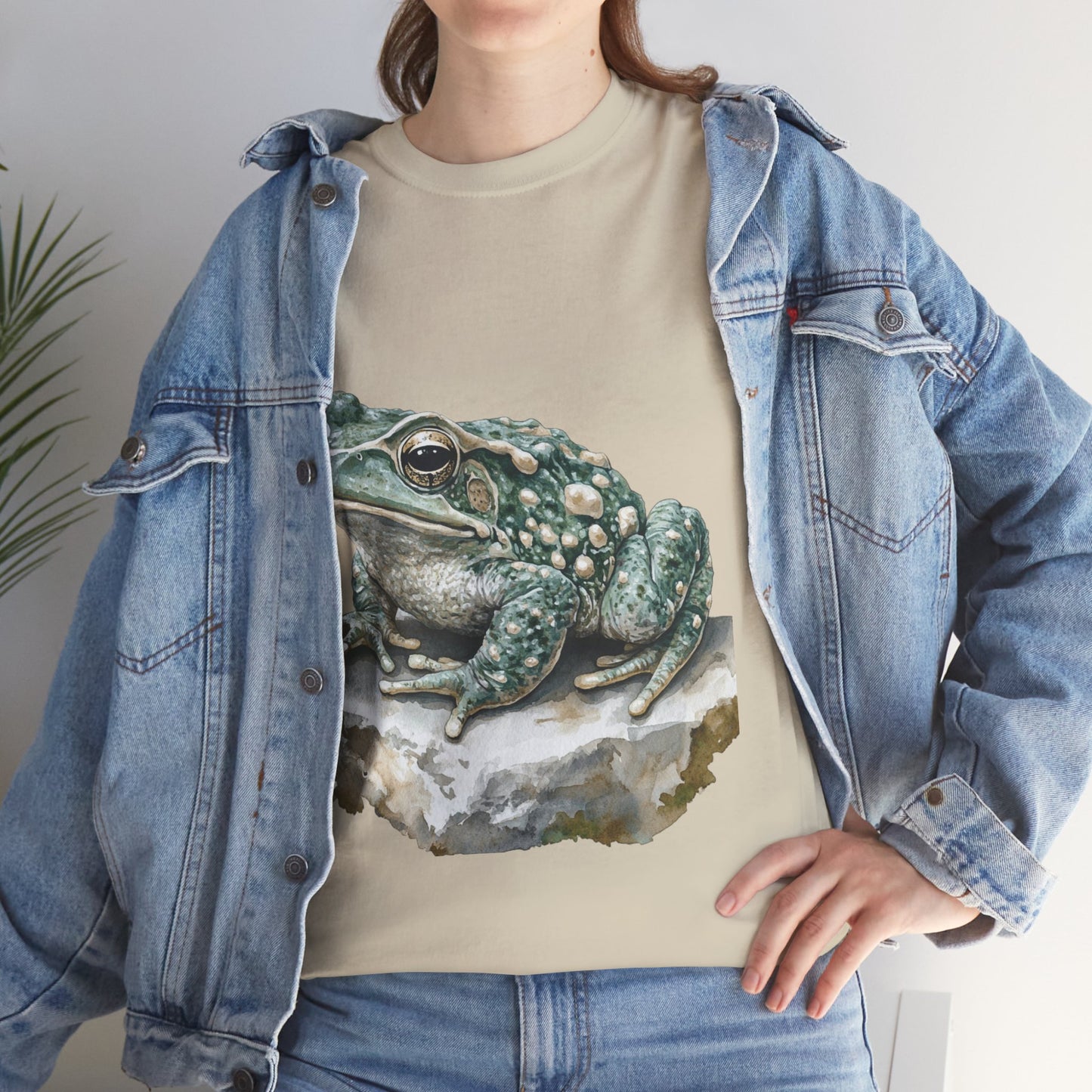 Frog Art Unisex Cotton Tee, Animal Lover Gift, Nature T-Shirt, Eco-Friendly Fashion, Men's & Women's Casual Wear